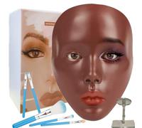 Liflikee - Manichino per fare pratica con il trucco, in silicone, per truccatori emergenti, regalo per ragazze, riutilizzabile (CO2)