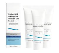 Lift & Brighten - Siero occhi con peptidi, rassodante immediato, riduce visibilmente occhiaie, gonfiore e zampe di gallina, trattamento anti-invecchiamento contro le rughe intorno agli occhi, per