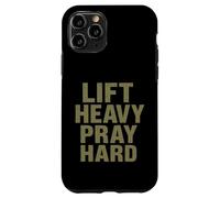 Lift Heavy Pray Hard - Faith Meets Fitness Custodia per iPhone 11 Pro