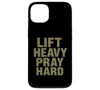 Lift Heavy Pray Hard - Faith Meets Fitness Custodia per iPhone 13