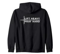 Lift Heavy Pray Hard Felpa con Cappuccio