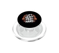 Lift Heavy Pray Hard PopSockets PopGrip per MagSafe