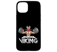 Lift like a Viking Workout Gym Weightlifter Humor Design Custodia per iPhone 15 Plus