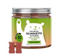Lift me Up Silhouette - Peptidi di collagene ad alta dose, OPC e vitamine C e E - Integratore Antietà per Pelle Luminosa e Idratata - 30 pezzi (1 mese) - Senza zucchero - Bears with Benefits