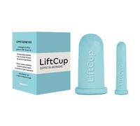LiftCup 2 Coppette Antirughe = Coppetta Viso + Coppetta Labbra e Contorno occhi - Forma Originale Anti Lividi in Silicone Medico Anallergico.