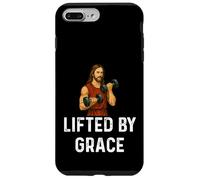 Lifted by Grace Jesus Church Sollevamento pesi Fitness Training Custodia per iPhone 7 Plus/8 Plus