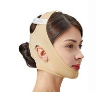 Lifting Facciale Che Dimagrisce La Cintura Regolabile Mento Stra Per Dormire Riutilizzabile V Linea Maschera Di Sollevamento(XL)