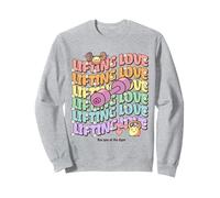Lifting Love Groovy Style Design for Gym And Fitness Fans Felpa