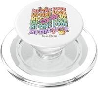 Lifting Love Groovy Style Design for Gym and Fitness Fans PopSockets PopGrip per MagSafe