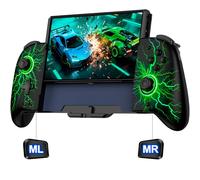LIFUFUTEE Controller interruttore, Wireless Switch Pro Controller di ricambio per Nintendo Switch Controller/OLED, Controller Joypad One Piece Effetto Hall con RGB/Programmabile/Doppia