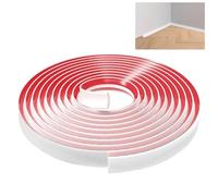Lifuncren 8 metri Modanatura Adesiva, Modanatura Autoadesiva Flessibile, Modanature per Pareti Autoadesive, Modanature Fecorative Flessibili per Angoli da Parete, Battiscopa, Piastrelle(19 mm x 13 mm)