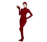 Lifup Adulti Spandex Pieno Corpo Costume Cosplay Body Tuta Intera Aderente Per Travestimento vino rosso M