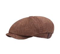 Lifup Uomo Baschi Scozzesi a 8 Spicchi Coppola Cotone Lino Cappello da Guida caffè