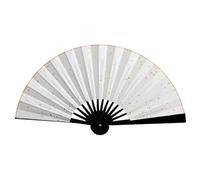 Lifup Ventaglio Bambu a Mano Ventaglio Pieghevole in Legno per Ballare Foto Puntelli Decorazione da Parete Accessori da Sposa Nero-25 cm