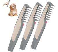 Lifweb Mataway E-Comb, Glosrity Mataway E-Comb - Pettine elettrico per la cura degli animali domestici 2 in 1, rimozione dei nodi per cani, cuccioli e gatti (3 pezzi)