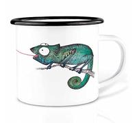 Ligarti® Tazza smaltata (leggera e robusta) | Design Cup, tazza da campeggio, rifinita a mano in Germania | tazza da caffè, tazza smaltata