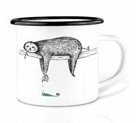 Ligarti® Tazza smaltata (leggera e robusta) | Design Cup, tazza da campeggio, rifinita a mano in Germania | tazza da caffè, tazza smaltata