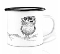 Ligarti® Tazza smaltata (leggera e robusta) | Design Cup, tazza da campeggio, rifinita a mano in Germania | tazza da caffè, tazza smaltata