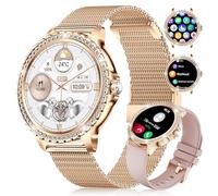 LIGE 1.32" HD Orologio da donna con chiamata Bluetooth, Smartwatch IP68 con funzione femminile/120+ modalità sport/frequenza cardiaca/sonno/ciclo mestruale/contapassi calorie per Android iOS