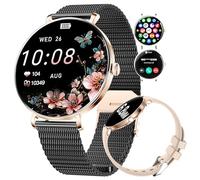 LIGE 2025 Smartwatch Donna con Chiamate, 1,43" AMOLED Orologio Fitness Ultra Sottile con 100+ Modalità Sportive, Monitoraggio Sonno, Ciclo Mestruale, IP68, per Android iOS