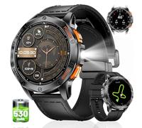 LIGE GPS Smartwatch Uomo 1,43" AMOLED,10ATM Impermeabile,Orologio Militare con Chiamate Bluetooth,Monitoraggio Altezza/Pressione e 180+ Modalità Sport per Android/iOS