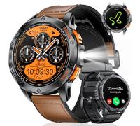 LIGE GPS Smartwatch Uomo 1,43" AMOLED,10ATM Impermeabile Orologio Smart Watch Militare con Chiamate Bluetooth,Monitoraggio Altezza/Pressione e 180+ Modalità Sport per Android iOS