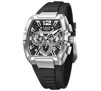 LIGE Orologio da uomo con scheletro Tonneau Square Cronografo in acciaio inossidabile impermeabile luminoso data orologi analogici cinturino in silicone durevole moda casual Business Dress orologio da