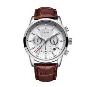 LIGE Orologio da uomo Mode Sport impermeabile orologio militare orologio da polso uomo multifunzionale cronografo al quarzo nero orologio da polso calendario con cinturino in pelle…
