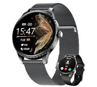 LIGE Smart Watch da donna 1.32" AMOLED rotondo touch screen con funzione telefono, IP68 impermeabile /120+modalità sport, salute delle donne, calorie/frequenza cardiaca, Smart Watch per iOS Android