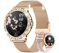 LIGE Smartwatch Donna con Chiamate Whatsapp, 1.32" Diamante Orologio Smartwatch con Sonno,Contapassi, Fisiologia Femminile Smart Watch per Android iOS