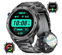 LIGE Smartwatch GPS da uomo 1,43 pollici, display Amoled, 170 + modalità sportive, Smart Watch, 10 ATM/IP68, impermeabile, smartwatch nuoto, orologio fitness con frequenza cardiaca 24/7, monitor del