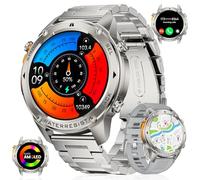 LIGE Smartwatch GPS da uomo con bussola, 1.43 pollici, Amoled Smart Watch, 170 + modalità sportive, Fitness Tracker, 10 ATM/IP68, smartwatch, impermeabile, nuoto, frequenza cardiaca/monitor per