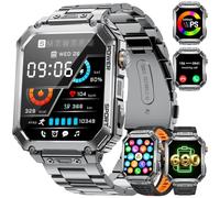 LIGE Smartwatch Uomo Con 3 Cinturini, Schermo HD 2,01", Orologio Smart Con Chiamata Bluetooth, Cardiofrequenzimetro 24/7 e SpO2, IP68 Impermeabile, 120+ Modalità Sportive Per Android iOS, EF2-L