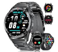 LIGE Smartwatch Uomo con Chiamata e Risposta, 1,43'' AMOLED Smartwatch Uomo, 100+ Modalità Sportive, IP68 Impermeabile, Sonno, Cardiofrequenzimetro, SpO2 Fitness Tracker per Android iOS, 3 Cinghie