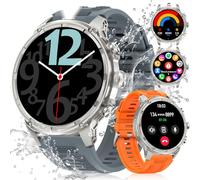 LIGE Smartwatch Uomo con Torcia LED, 1.85" HD Orologio Intelligente Fitness Chiamate Bluetooth, 710mAh Militari Smartwatch Tracker Attività 100+Modalità Sportive per Cardiofrequenzimetro, Android iOS