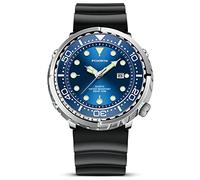 LIGE Uomo Orologio Lusso Sport Blu Acciaio inox Quadrante Grande Quarzo Orologio 50M Impermeabile Militare Rotante Quadrante Orologio Minimalista Analogico Silicone Orologio