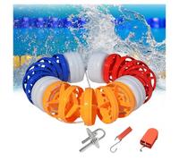 LigedamaiEU Divisorio di Sicurezza for Piscina, Accessori for Interni ed Esterni, Kit Corda e Galleggiante, for sorgenti termali del Parco Acquatico(Nylon Rope,15 Meter)
