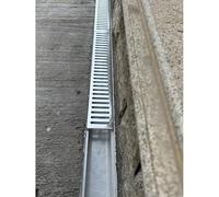 LigedamaiEU Sistema di drenaggio della Trincea a Canale Extra Largo con griglia in Acciaio Inossidabile, Canale di drenaggio, for vialetto(LxWxH 100x20x10cm/39.4"x7.9"x3.9")