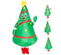 Ligeinsrk Altezza del Costume da Albero di Natale Gonfiabile 59, 06-74, 80 Pollici Funny Christmas Blow Up Costume per Forniture per Feste di Cosplay Nobattery