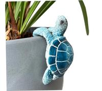 Ligeinsrk Decorazioni di piante per vasi, 3.5x1.5x1.9 Turtale statua fioriera fioriera Adorabile ornamento da giardino per decorazioni per per esterni interni