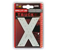 Spell-It Led, 90 mm, 24V Rosso X Led SMD di ultima generazione. Alta LETTERA