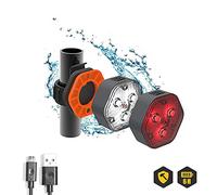 LIGGOO Bicicletta LED Kit lampada anteriore e posteriore - Leggero e potente - Ricaricabile USB - Impermeabile resistente agli urti Bicicletta MTB Scooter - Bianco e rosso
