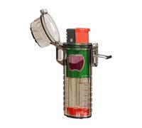 Ligh-TER - Custodia per accendini al plas-tic all-inclusive, portatile, trasparente, per esterni, con foro per appenderlo, custodia protettiva per accendini BI-C di dimensioni standard