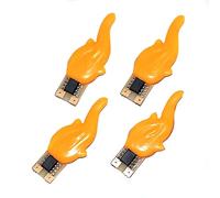 LIGHBIB 3v Led Cob Flash Candele Edison Flessibile Filamento 2200K Diodo Luce Decorazione Lampadina Accessori Fai Da Te Retrò A Lume Di Candela,Bianco Caldo 2200K,10 Pezzi