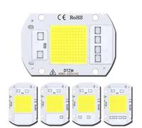 LIGHBIB 5 Pz COB LED Chip Lampada AC 220 V HA CONDOTTO LA Lampadina IP65 Ad Alta Potenza Smart IC FAI DA TE Luce Di Inondazione Lampadina Riflettore Lampada Chip Esterno,Bianco Caldo,30w
