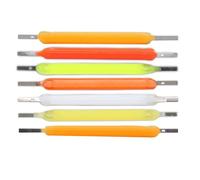 LIGHBIB Filamento A LED A LED Da 3 V PARTI LAMPAGNI BULB EDISON PARTI ACCESSENZIONE DI DIODI DI LIGHT ANCANDENCE,Verde,19mm DC3V 50pcs