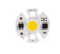 LIGHBIB Lampada LED COB Chip Lampadina Y32 3W 5W 7W 10W 12W Ingresso Potenza Reale IP65 Per Proiettore Esterno 220V/110V,bianco,12 W 3 Pezzi