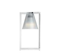 Kartell Light-Air Lampada da tavolo, vetro traslucido chiaro con motivo in rilievo