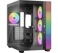 be quiet! Light Base 600 LX Black PC Case, vista panoramica mozzafiato, show case, design Dual Chamber, striscia LED ARGB massiccia, 4 ventole LX PWM, invertite e utilizzabili orizzontalmente