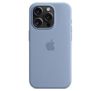 (Light blue) For iPhone 15 Pro Silicone Phone Case with Magsafe Compatible Protective Cover Enhanced Design_ttgu